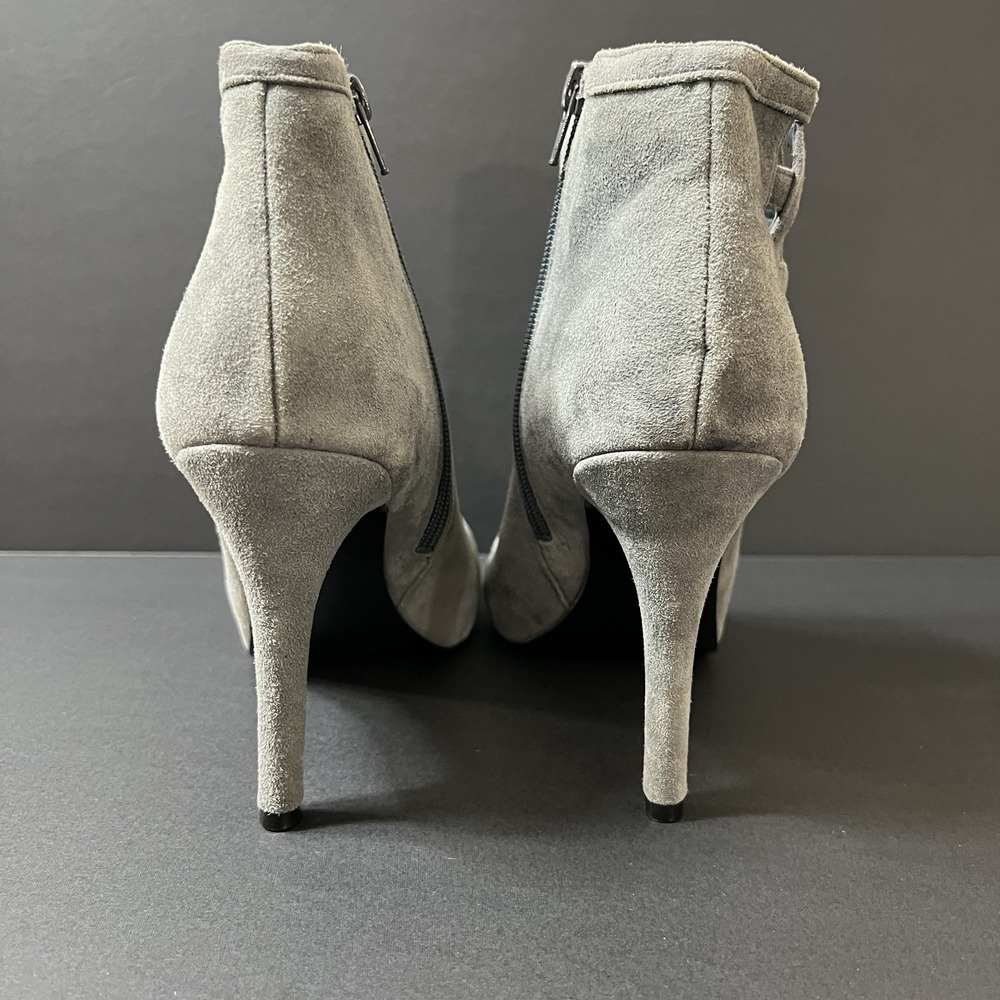 Nine West The Moment Heels Women's Size 10M Gray Suede Luxury Minimalist - Picture 2 of 8